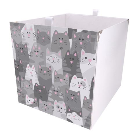 Kallax Box Graue Katzen Illustrationen
