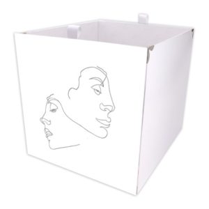 Kallax Box Line Art Face Weiß