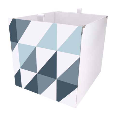 Kallax Box Muster Dreieck Blau