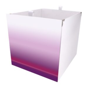 Kallax Box mit farblichem Verlauf Pink/Lila