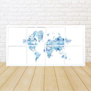 Kallax Boxen Weltkarte